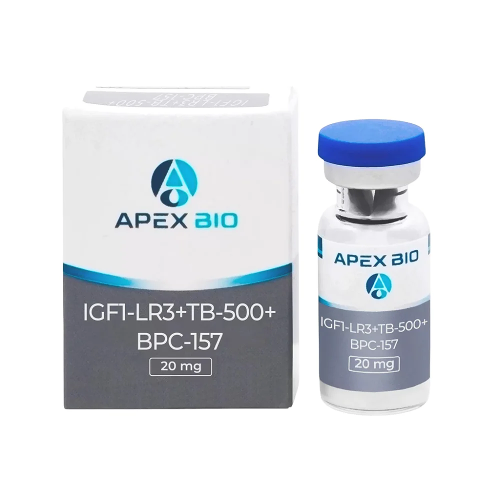 Apex Bio IGF1-LR3 + TB-500 + BPC-157 Onarım ve Kas Gelişim Kompleksi 20 mg Apex Bio IGF1-LR3 + TB-500 + BPC-157 Onarım ve Kas Gelişim Kompleksi 20 mg - Araştırma Peptiti Referans Standardı
