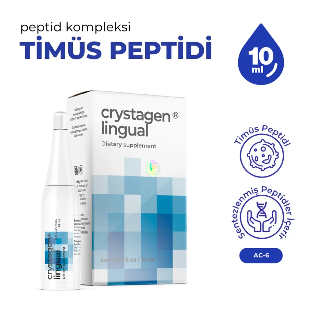 Crystagen AC-6 Lingual - Bağışıklık Sistemi İçin Kompleks Crystagen AC-6 Lingual - Bağışıklık Sistemi İçin Kompleks - Araştırma Peptiti Referans Standardı