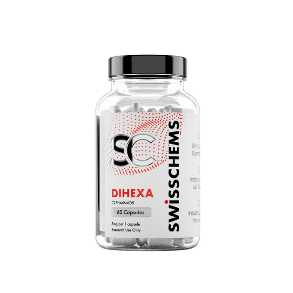 Dihexa (5mg/capsule), 60 Capsules Dihexa (5mg/capsule), 60 Capsules - Araştırma Peptiti Referans Standardı