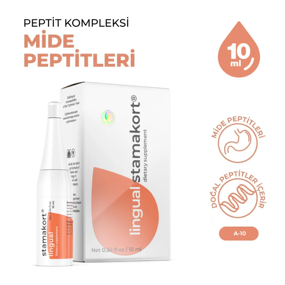 Stamakort A-10 Lingual Mide ve Sindirim Sistemi Stamakort A-10 Lingual Mide ve Sindirim Sistemi - Araştırma Peptiti Referans Standardı