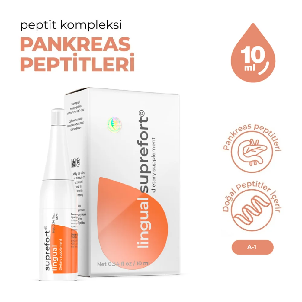 Suprefort A-1 Lingual Pankreas ve Metabolizma Suprefort A-1 Lingual Pankreas ve Metabolizma - Araştırma Peptiti Referans Standardı