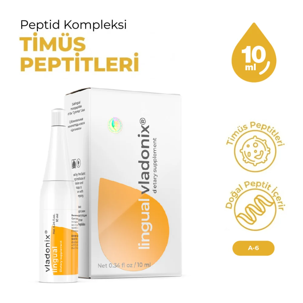 Vladonix A-6 Lingual- Bağışıklık Sistemi Vladonix A-6 Lingual- Bağışıklık Sistemi - Araştırma Peptiti Referans Standardı